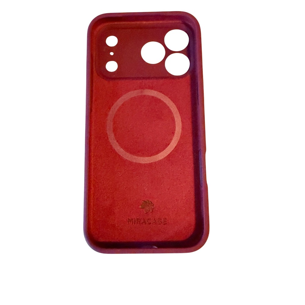 Miracase iPhone 17 Pro Max MagSafe Silicone Case Burgundy Red Protective Cover
